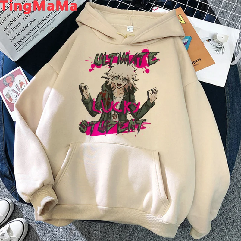 Danganronpa Nagito Komaeda Ouma Kokichi hoodies male anime Ulzzang male clothing graphic printed