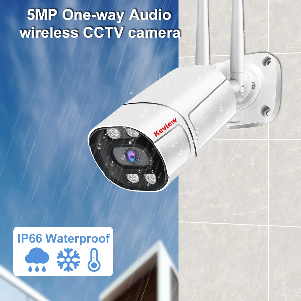 WiFi IP Camera Security  0utdoor Video Surveillance Camera Wifi CCTV Wireless Audio Outdoor Camera Indoor Woterproof HD 3MP 5MP