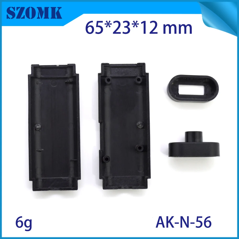 1Pcs 65*23*12 ABS Black color plastic suqare shape usb line junction enclosure electronic case