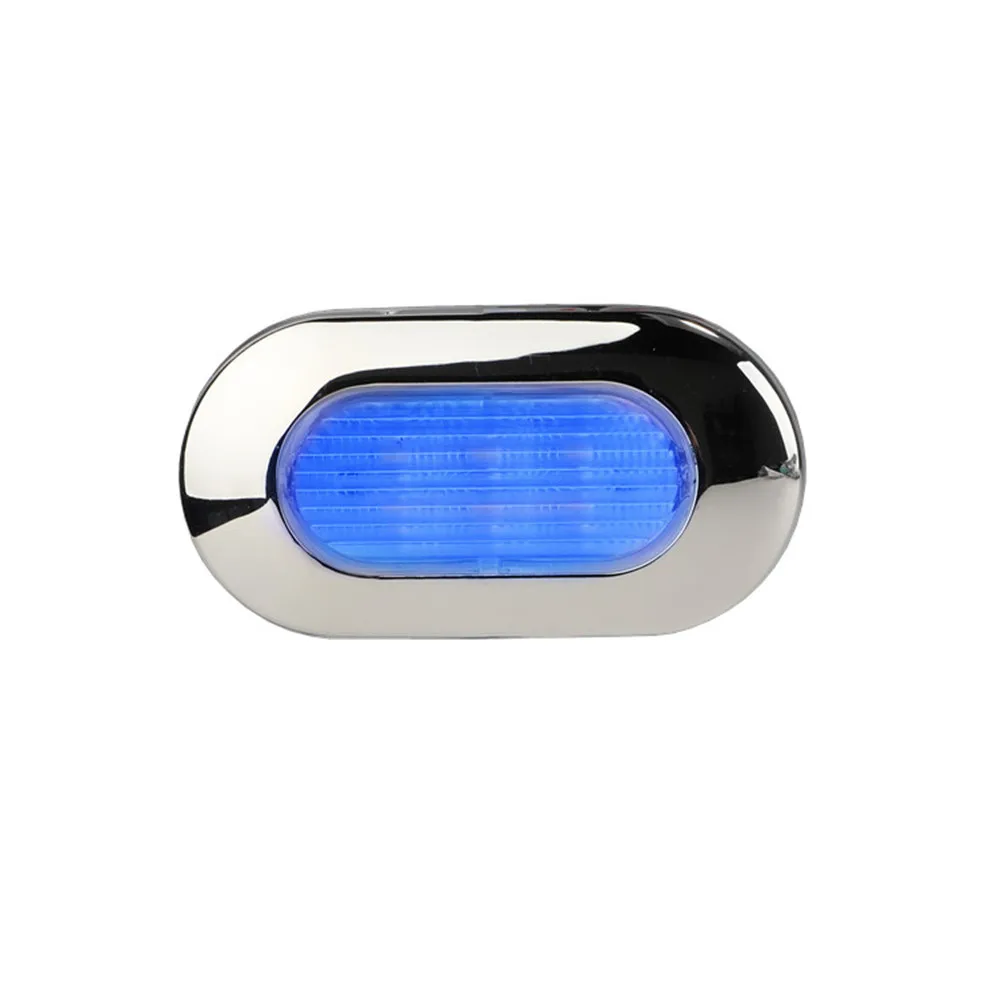 24V LED Marine Yacht Navigation Waterproof Lamp White and Blue Stair Light for Boat