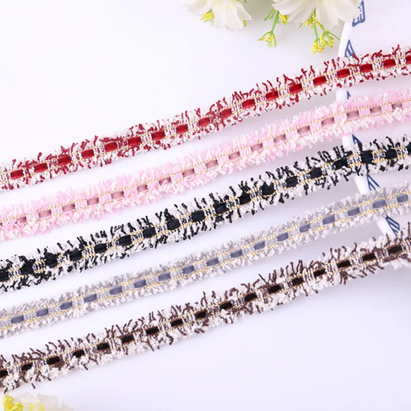 

Multi-color 5Yards 14mm Raw-edged Ribbon Belt Bag Lace Fabric Webbing Canvas Webbing Knapsack Strapping Sewing Garment Accessori