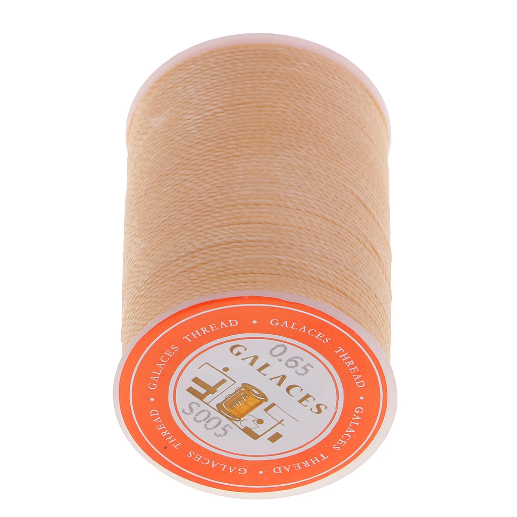 Strong Polyester Leather Sewing Waxed Thread For Repair Shoes Clothes 0.65mm