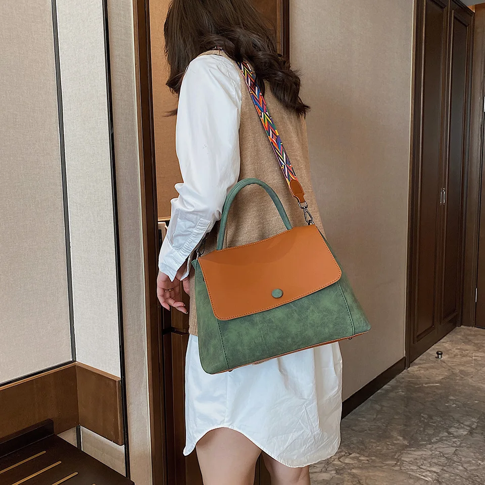 Large Capacity Suede Shoulder Crossbody Bag for Women Handbags 2022 New Totes Female Purse Luxury Designer Ladies Messenger Bags