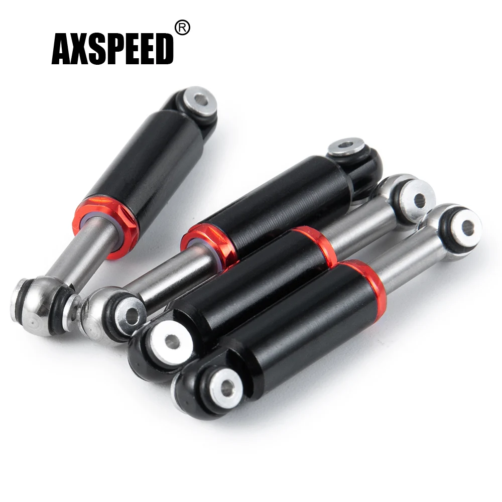 AXSPEED 4Pcs Aluminum Alloy Shock Absorber for Axial SCX24 90081 AXI00001 AXI00002 AXI00005 AXI00006 1/24 RC Crawler Car Parts