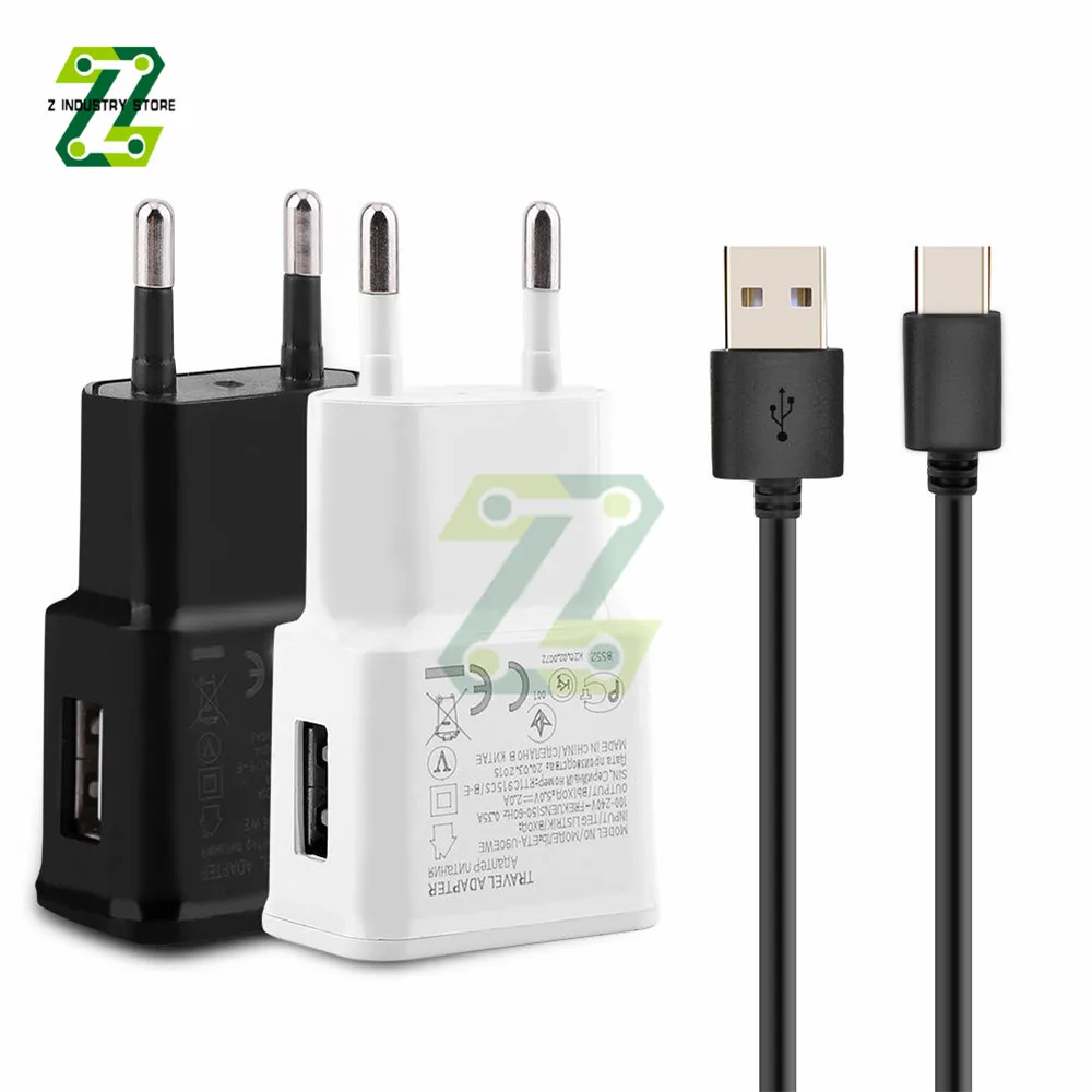 5V 2A USB Charger Head EU US Plug Adapter Power Adapter White Black Wall Charger Quick Charge Travel Household