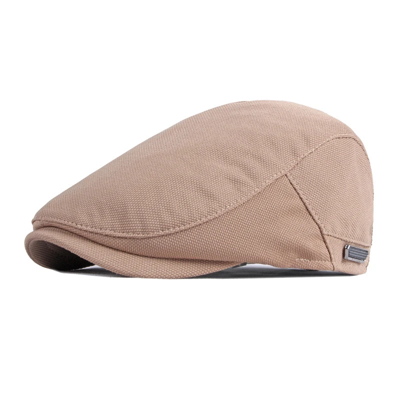 Spring Summer Beret Hat Men Flat Peaked Herringbone Berets Casual Forward Cap For Women Solid Color Newsboy Painter Hat gorras