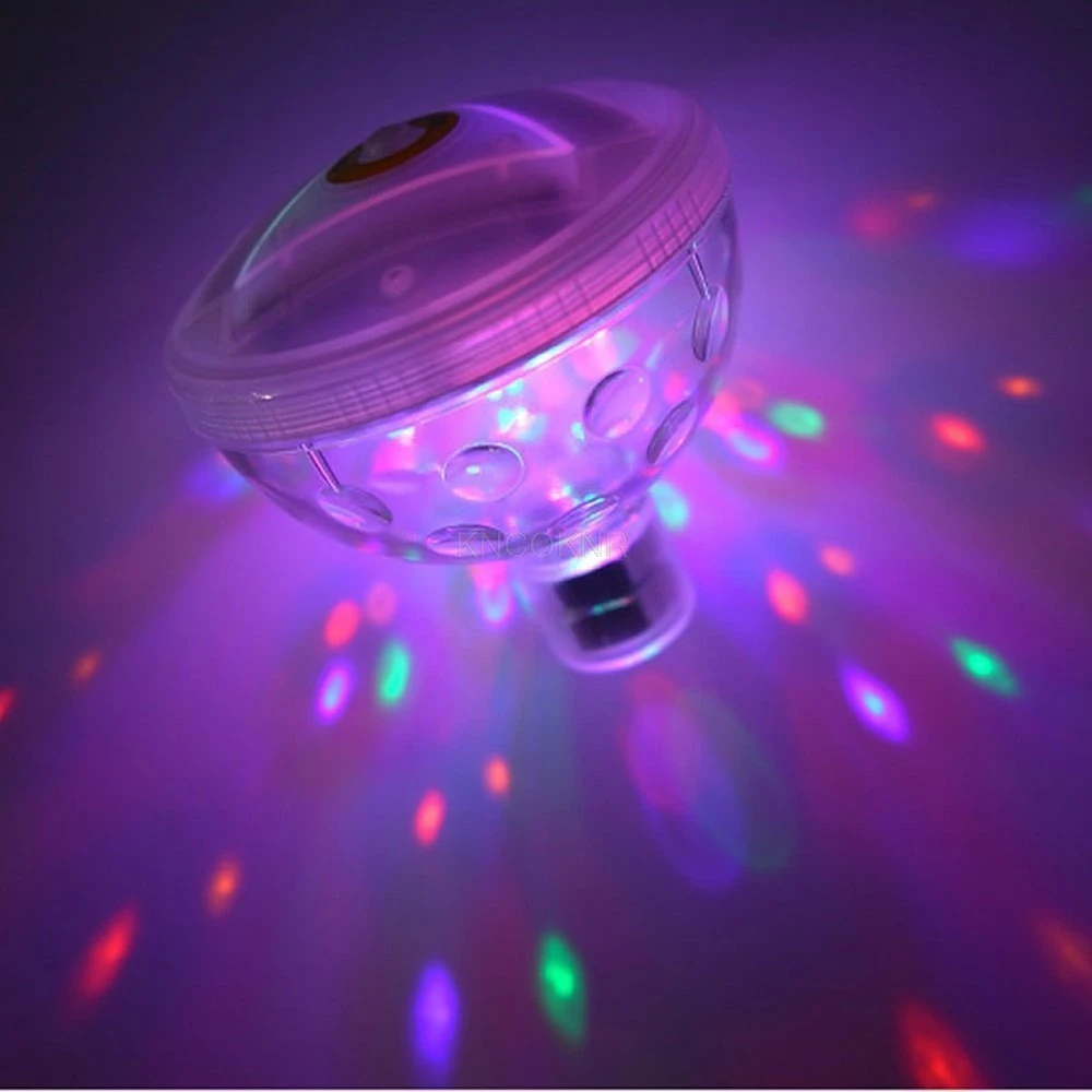 LED colorato RGB baby plastica impermeabile bagno giocattolo luce serbatoio di pesce vasca da bagno luce immersione paesaggio luce serbatoio di pesce luce