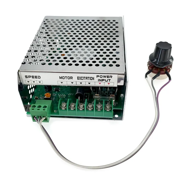DC 0-220V 6A Regulator prędkości PWM do sterowania silnikiem DC zasilanie AC 110V-220V Regulator prędkości wejściowej WK622 silnik wrzeciona
