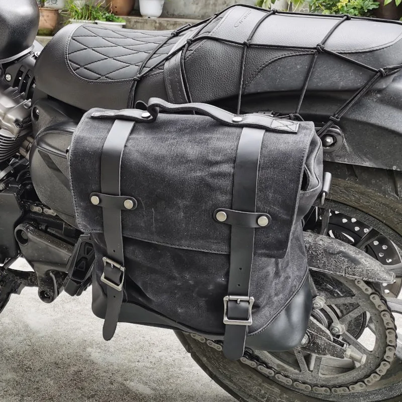 Motorcycle side bag hanging bag retro side bag pack bag side motorcycle brigade side box locomotive saddle bag waterproof