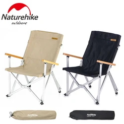 Naturehike Camping Folding Chair Portable Small Durable Chair Outdoor Aluminum Alloy Picnic Fishing Backrest Chair