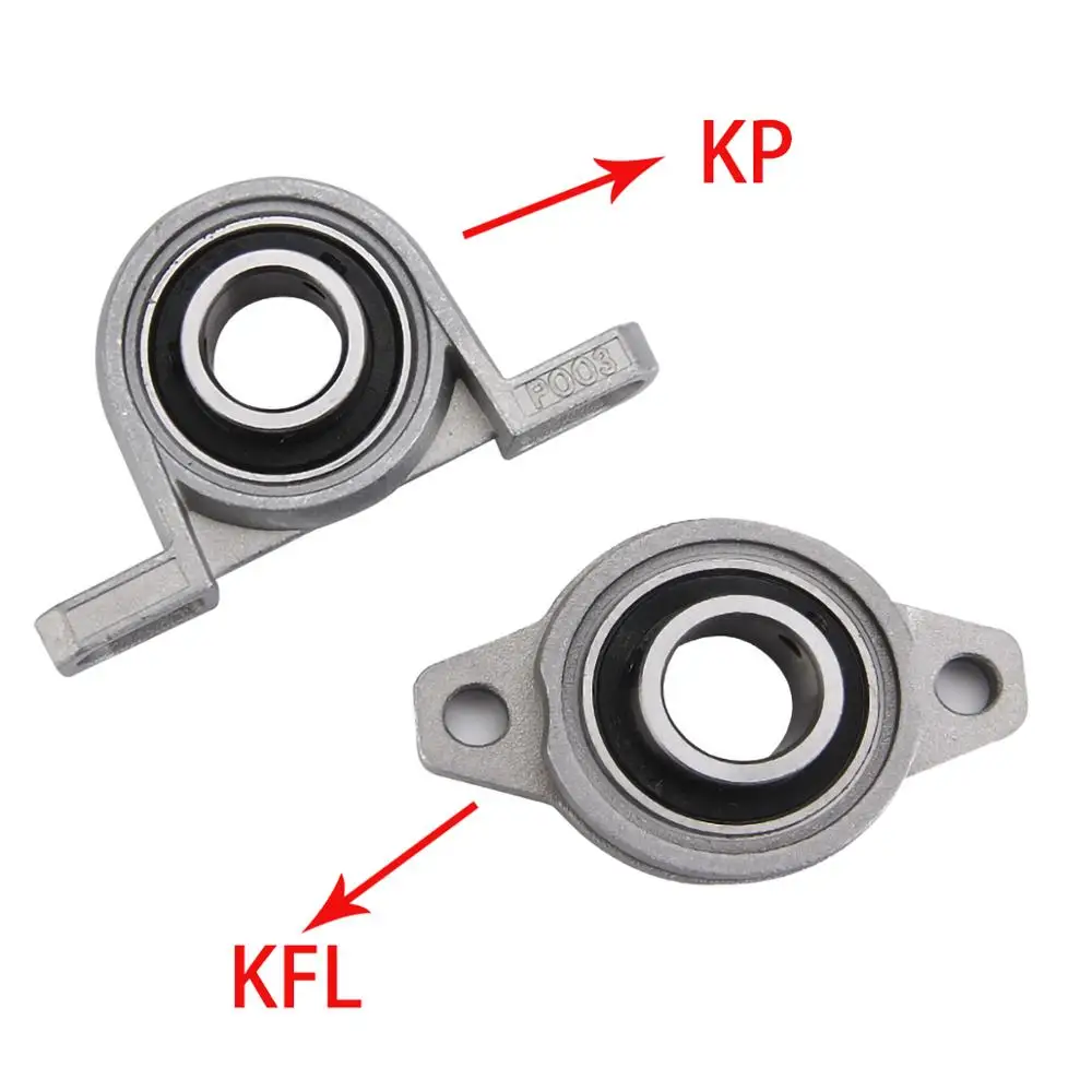 1Pcs Zinc Alloy KFL08-KFL006/KP08-KP006 Bearing Pillow Block Self Aligning Bearing Mounted Support CNC