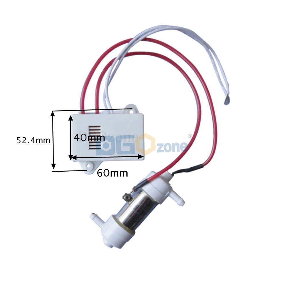Free Shipping 200mg Ozone Generator for Water Purifying Glass Tube Ozone Cell Ozonizer KHT-200MGQA1/A2
