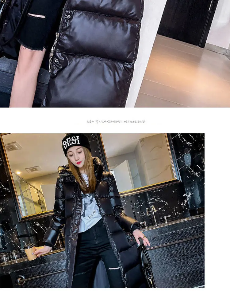2026 Winter Long Down Jacket Women's Fashion Thick Cotton Parkas Outwear Plus Size 4XL Loose Windproof Hooded Snow Coat Female