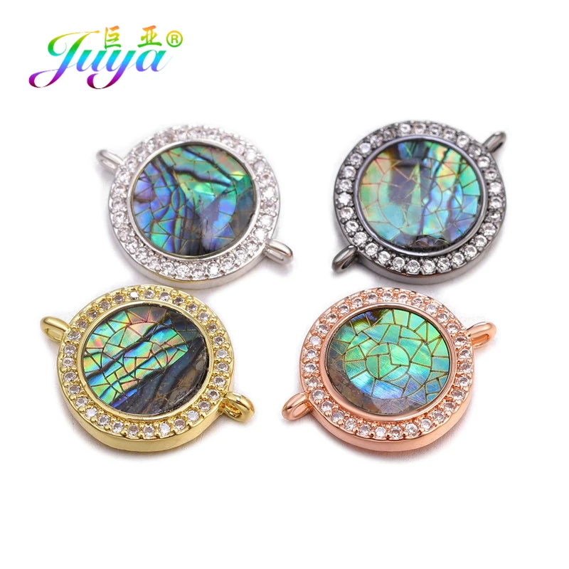 Juya 2019 Trendy Jewelry Making Supplies 6 Stypes Of Greek Eye/ Evil Eye Charm Connectors Accessories For DIY Jewelry Handmade