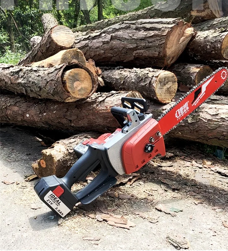 Cordless Chain Saw Brushless Motor Power Tools 21-42V li-ion Cordless Electric Chainsaw Garden Power Tools