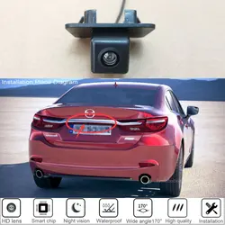 For Mazda 6 Sedan Atenza GJ GL Facelift 2018 2019 2020 HD Car Rear View Back Up Reverse Camera High Quality CCD Reverse Camera