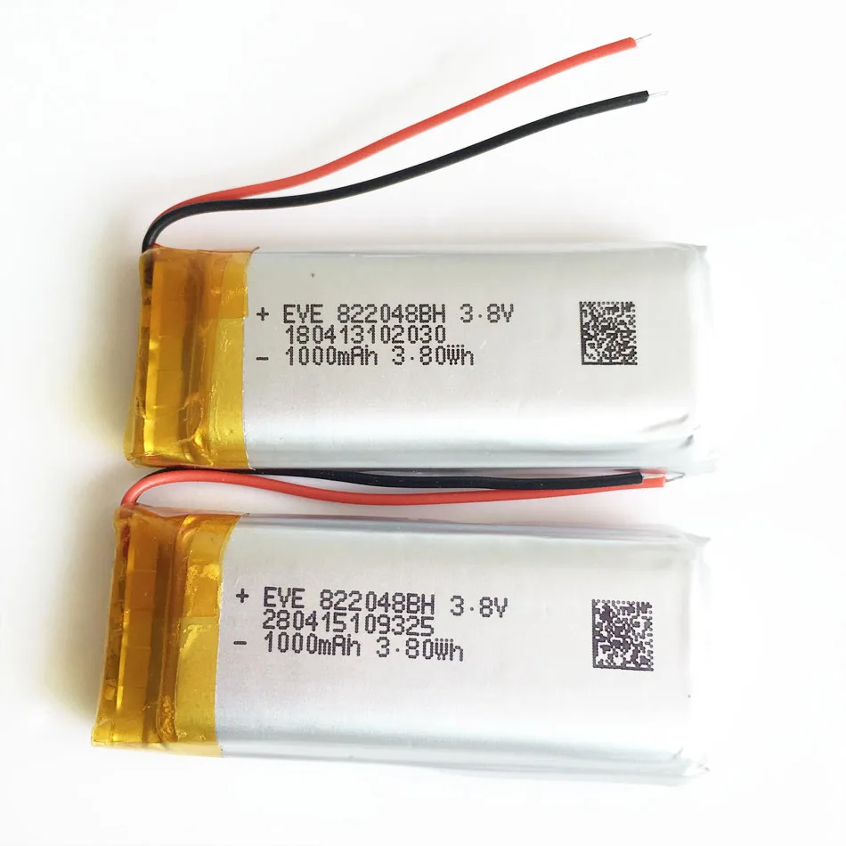 3.7V 1000mAh bateria litowo-polimerowa LiPo akumulator 822048 do Mp3 GPS PSP Vedio gra 8*22*48mm inteligentna opaska