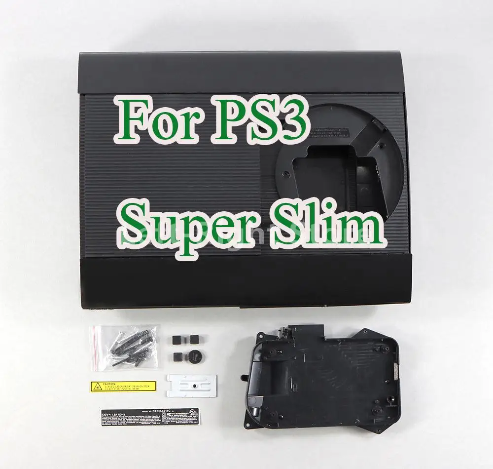 1set Case Shell Hard Drive HDD Bay Door Cover Left Right Housing Surface Case for PS3 Super Slim 4000 Console Faceplate Panel