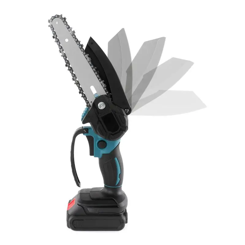 Imagem -03 - Recarregável Mini Elétrica Poda Chain Saw com Indicador de Bateria Carpintaria Chainsaw Jardim Logging Cutter Tool 1200w 88v