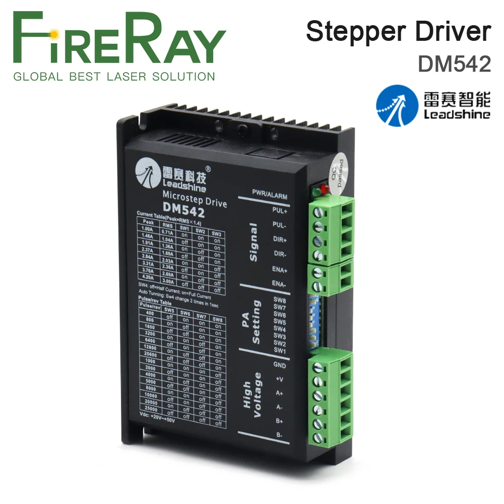 

FireRay Leadshine 2 Phase Analog Stepper Driver DM542 Stepping Motor Controller for Co2 laser machine