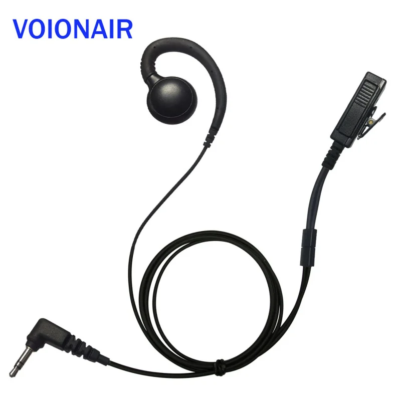 VOIONAIR 10pcs/lot C Shape Ear Hook Earpiece Earphone Headset PTT Mic for Motorola FR50 FR60 TLKR T5 T6 T60 T80 T270 T5410