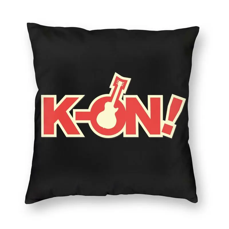 Nordic Musical Anime K-On Throw Pillow Cover Home Decorative Yui Hirasawa Music Animation Manga Cushion Cover for Living Room