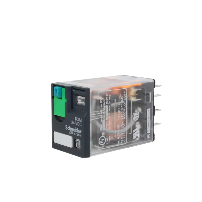 Export LED indicator intermediate relay RXM2AB2BD DC24V two open two closed 8 feet Perfectly compatible with RXZE1M2C/RXZE2S108M