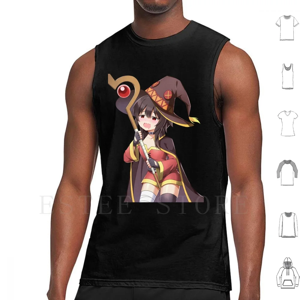 Megumin Anime Waifu Tank Tops Vest Sleeveless Anime Megumin Waifu Sexy Anime Girl Loli Anime Anime Anime