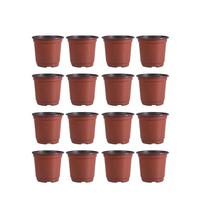 30/50/100PCS Plastic Flowerpot Breathable Garden Plants Flower Pot Succulents Flower Pot Basin Pot - Diameter 150/120/100/90mm