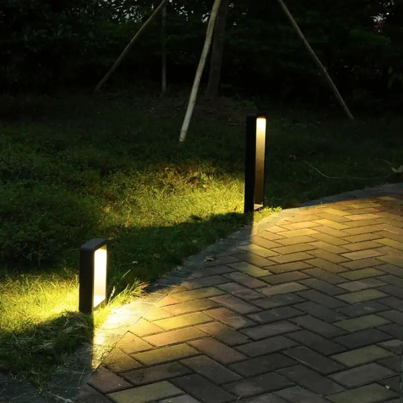 Luz LED de jardín de 15W para paisaje, jardín, patio, iluminación cuadrada para exteriores, 30Cm, iluminación decorativa para camino de carretera, lámpara de césped