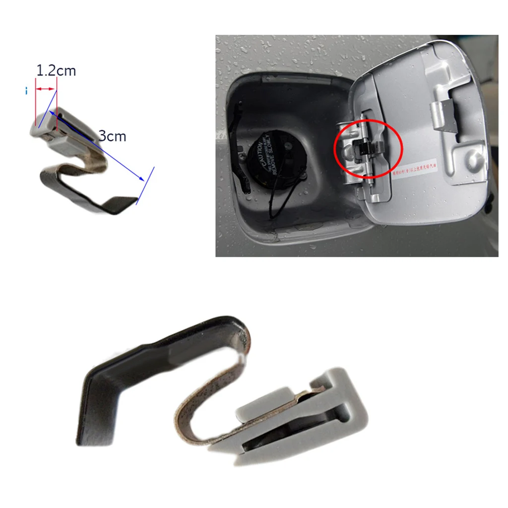 MR970563 Fuel Gas Lid Door Spring Clip Fit for Mitsubishi for Montero Outlander Lancer Galant (Gray&Black)