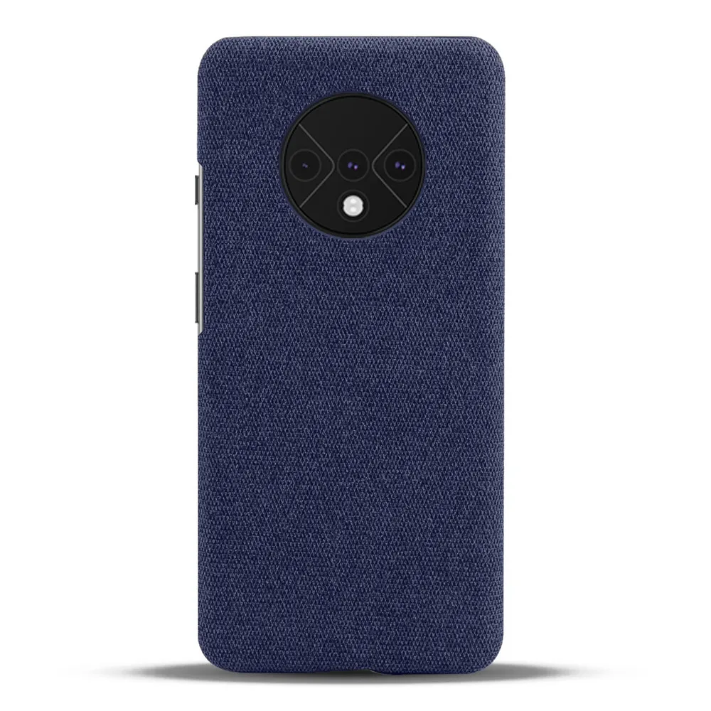 

Luxury Febric Cloth Cases For Oneplus 7T Case Slim Retro Cloth Hard Phone Cover for One plus 7T 1+7T Oneplus7T 1+ 7T Coque