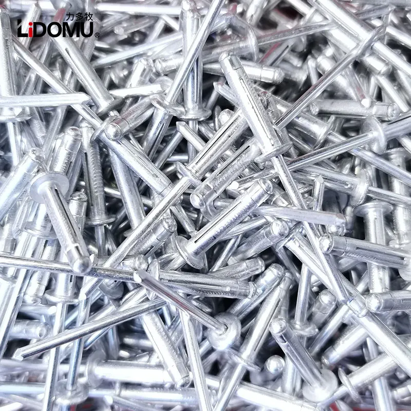 30/50pcs. Rivetto cieco pieghevole rivetto in lega di alluminio tipo 4.0mm 4.8mm per materiale morbido o plastico