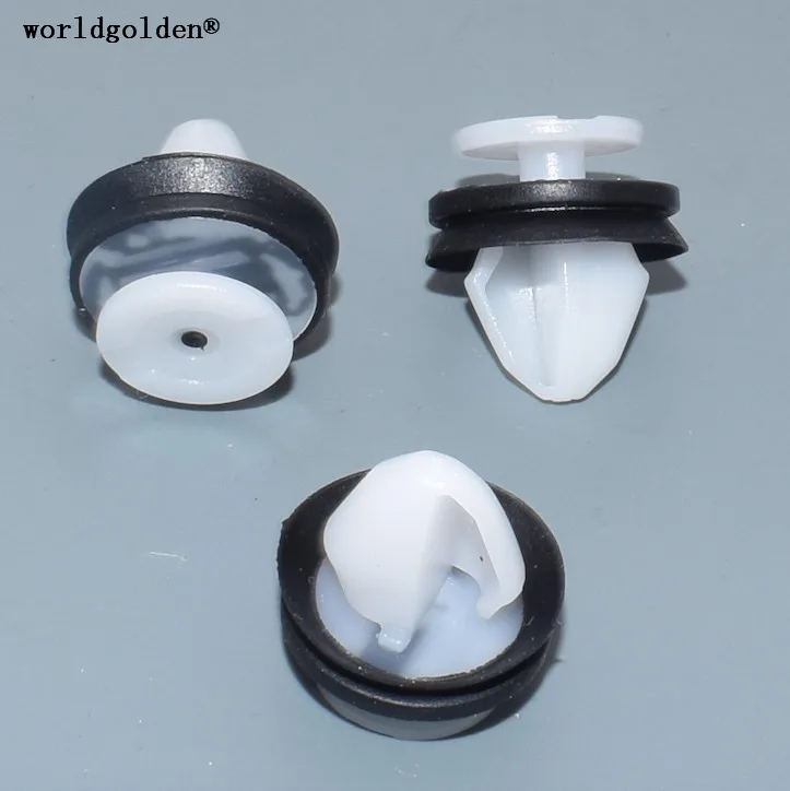 Worldgolden 100 Buah Klip Penahan Panel Trim Pintu Pengencang Otomatis untuk Peugeot 6991Y8 Fiat 9654280780 Renault 7703077469