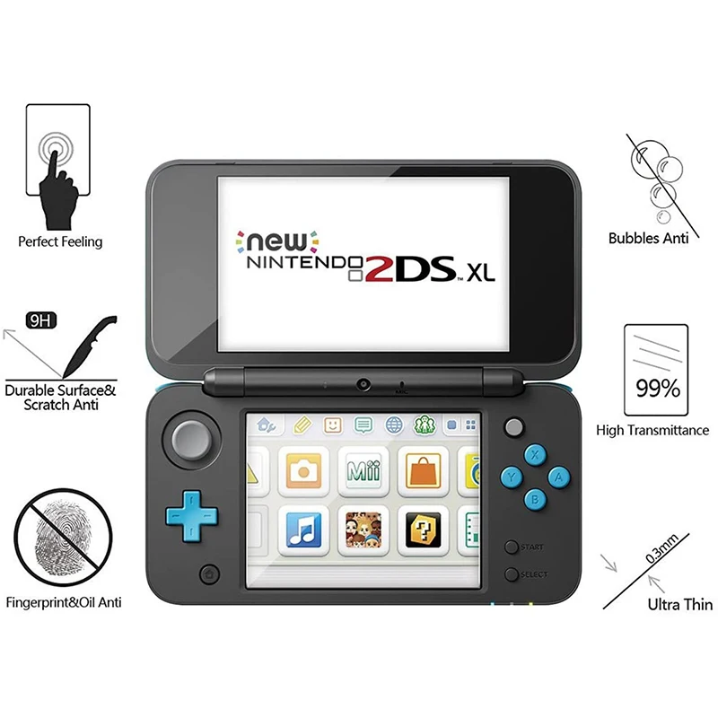 2/4/6 sztuk szkło hartowane dla Nintendo nowy 2DS XL LL 2dsxl 2dsll góra + dół Screen Protector konsola do gier ochronna folia ochronna