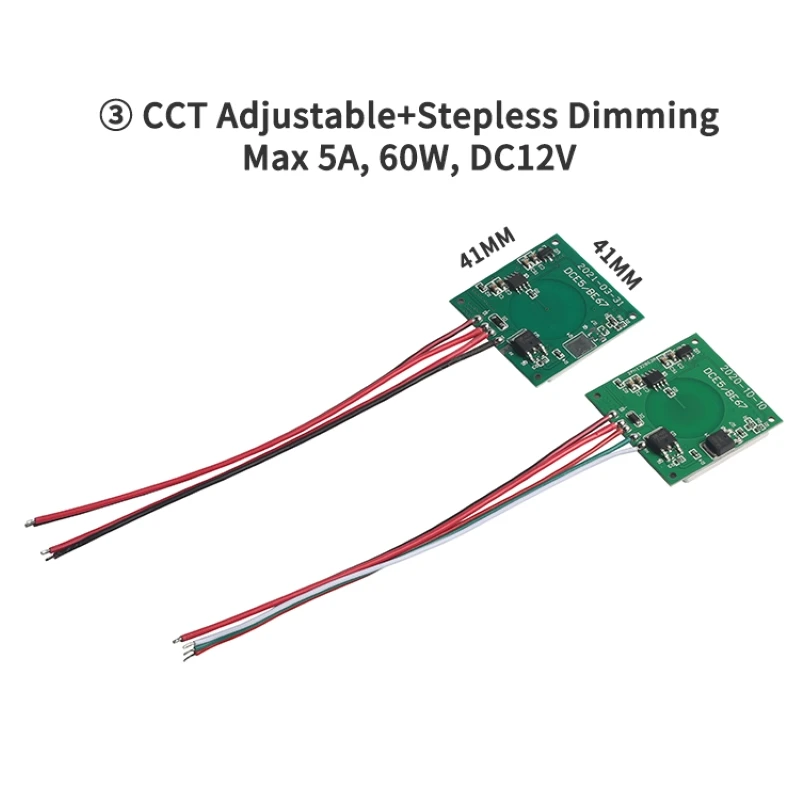 Badezimmer-LED-Dimmer 12V 24V Touch-Sensor 60W Kapazitiver Touch-Sensor-Schalter 5A Touch-Dimmer für Spiegelleuchte – Detail 11