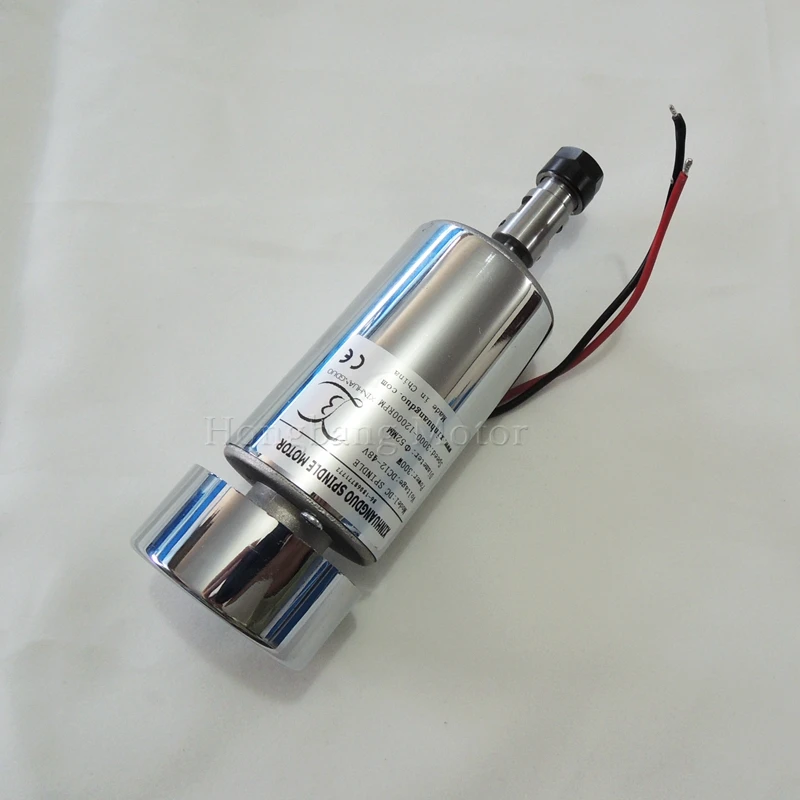 CNC 300W DC12-48V  Spindle motor, 48V-12000r/min, 0.3KW spindle motor for CNC milling machine+ 1pcs ER11 Collect