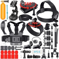 Outdoor Sports Combo 40-In-1 Action Camera Accessory Kit for GoPro Hero Session DBPOWER AKASO VicTsing APEMAN Kit 40 accessories