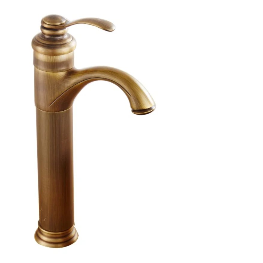 Bathroom faucet bath mixer Antique brass finishing basin faucets single hand hot and cold washbasin tap 1002