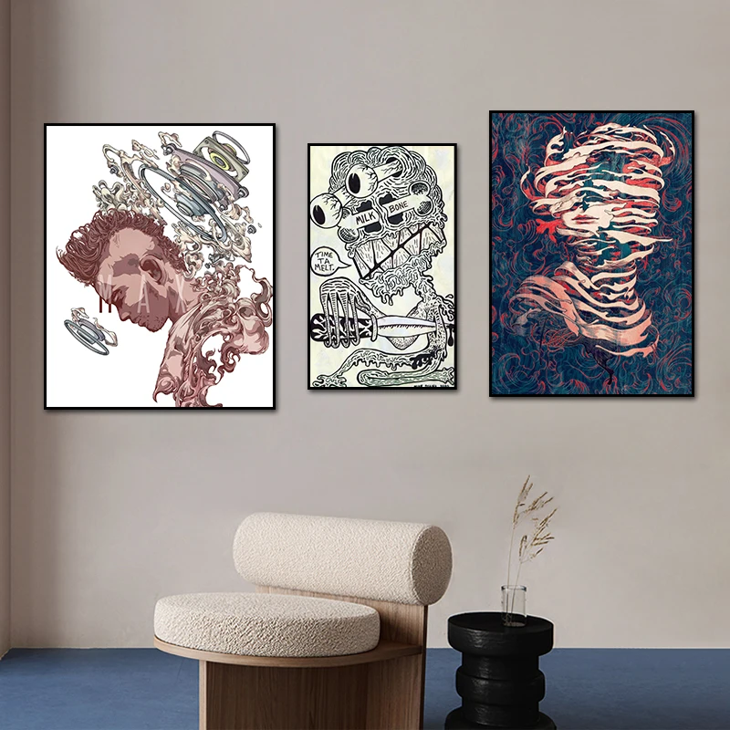 

Abstract Wall Art Head Canvas Prints Modern Canvas Art Paintings On The Wall Canvas Pictures Wall Decor for Living Room Decor