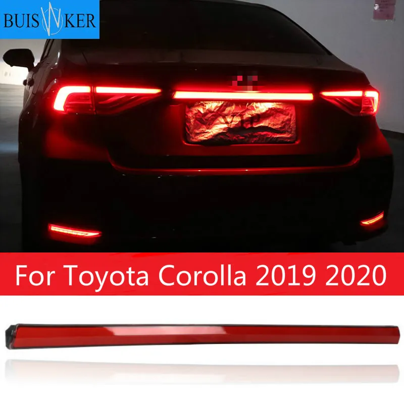 

For Toyota Corolla 2019 2020 tail light daylight+brake+turn signal lamp three functions LED rear bumper lights