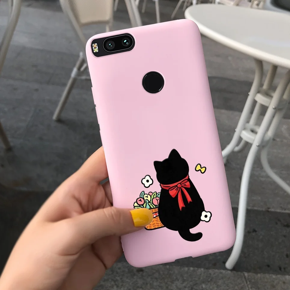 Patterned for case For Xiaomi Mi A1 Mi 5X Case Cover Flowers Butterfly Silicone Candy Cases For Xiomi Mia1 Mi5x MDG2 Soft Cover