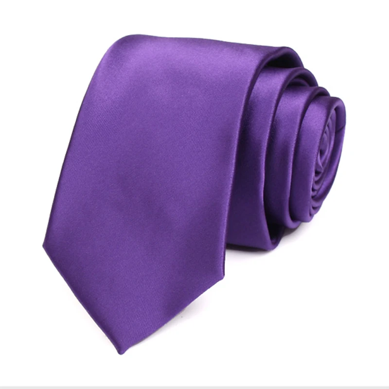 

Brand New Men’s Purple Tie 7CM Ties For Men Fashion Formal Neck Tie Gentleman Business Work Party Necktie With Gift Box