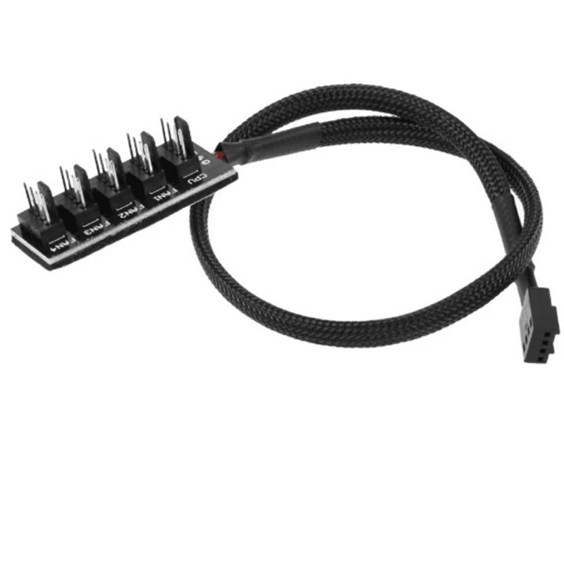1 to 4 5 4pin 3pin Molex PWM CPU Cooler Case Chasis Cooling Fan Power Cable Hub Splitter Adapter