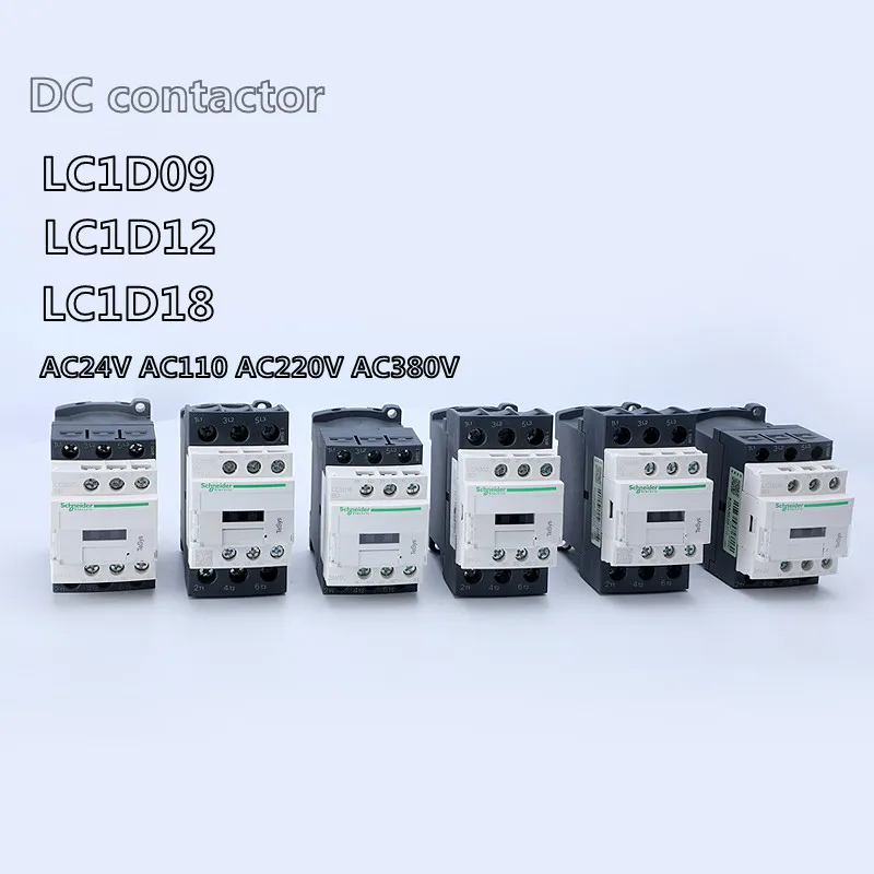 FOR Schneider AC contactor LC1D09 LC1D12 LC1D18 BC7 F7C M7C Q7C 24V 110V 220V 380V