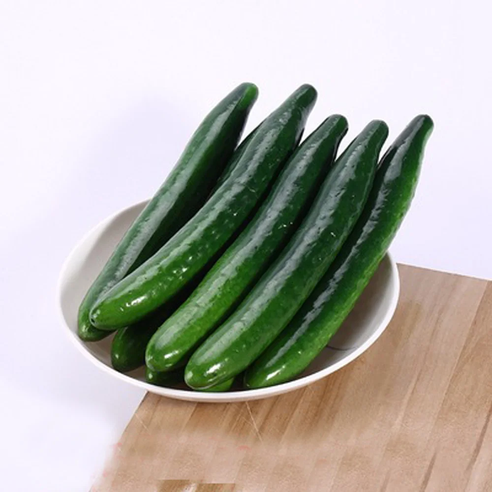 5pcs 20cm*3cm size High imitation fake artificial cucumber&plastic fake simulated artificial cucumber model&artificial cuke