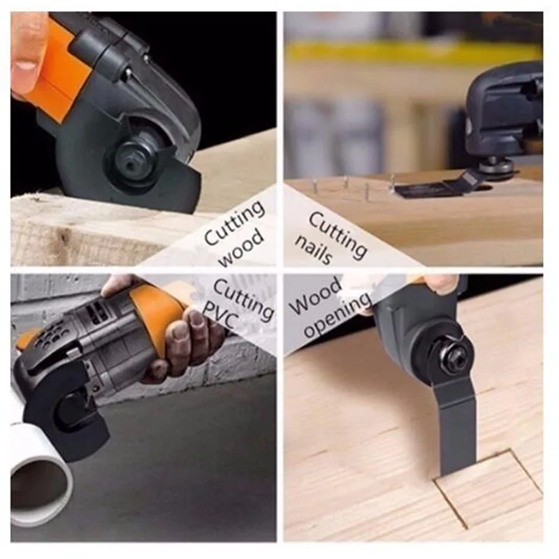 Lame per seghe oscillanti taglio HCS legno Multitool accessori a sgancio rapido