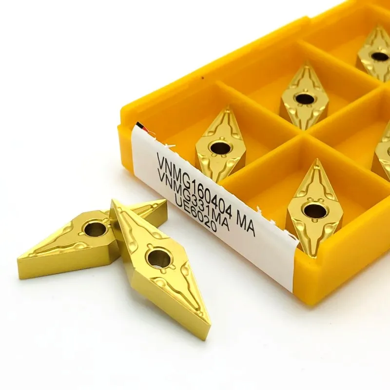 Inserto in metallo duro VNMG160404 MA VP15TF UE6020 utensile per tornitura di metalli esterni ad alta precisione utensile per tornio parti di macchine CNC utensile per tornitura