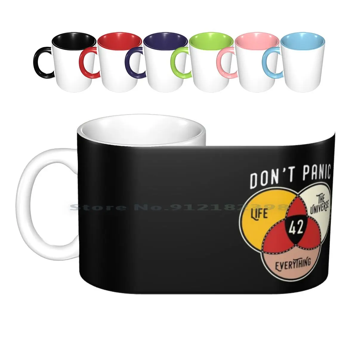 42 The Answer To Life , The Universe , And Everything Ceramic Mugs Coffee Cups Milk Tea Mug Science Fiction Galaxy Science