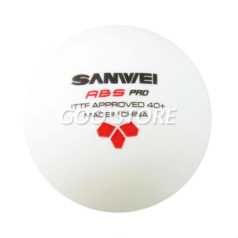 60 kugeln SANWEI 3-Stern Tischtennis Ball ABS PRO ITTF Genehmigt Neue Material Kunststoff SANWEI Ping Pong Bälle poly Ball